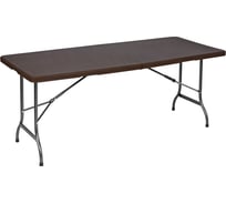 Складной туристический стол, переносной National Tree Company 180х74 см, коричневый DS-796