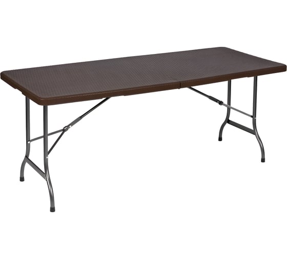 Складной туристический стол, переносной National Tree Company 180х74 см, коричневый DS-796