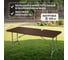 Складной туристический стол, переносной National Tree Company 180х74 см, коричневый DS-796 8