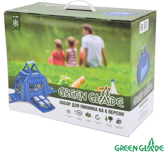 Набор для пикника Green glade в коробке Т3655