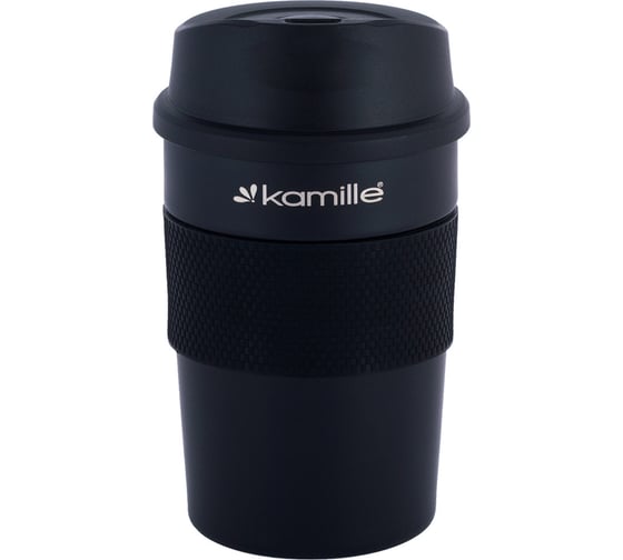 Термокружка Kamille 360 ml, нержавеющая сталь, с TPR вставкой 2049