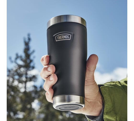 Термокружка THERMOS ICON IS-1012 GT 0.47 л, черная 563279
