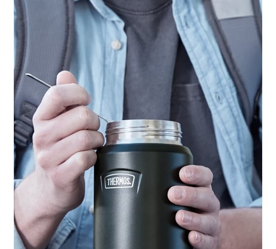 Термос для еды THERMOS ICON IS-300 GT 0.47 литра, черный 563125