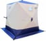 Палатка зимняя Следопыт куб 1.8x1.8 м, Oxford 240D PU 1000, 3-местная, белый/синий PF-TW-04 (У) 1