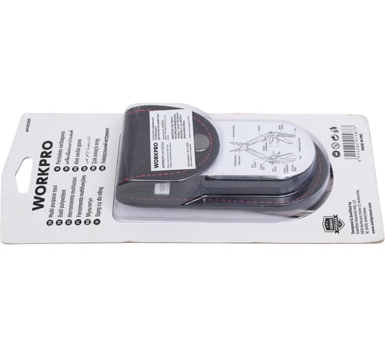 Мультитул-пассатижи 16в1 WORKPRO 178 мм, нержавеющая сталь WP382008