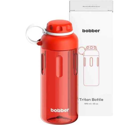 Бутылка питьевая бытовая BOBBER 0.89 л Tritan Bottle-890 Cayenne Red