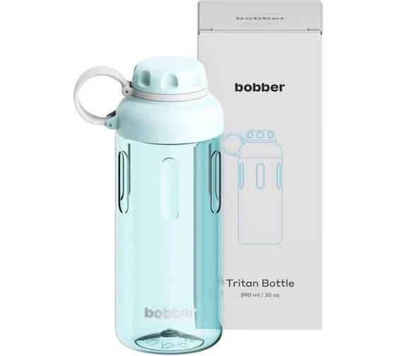 Бутылка питьевая бытовая BOBBER 0.89 л Tritan Bottle-890 Light  Blue