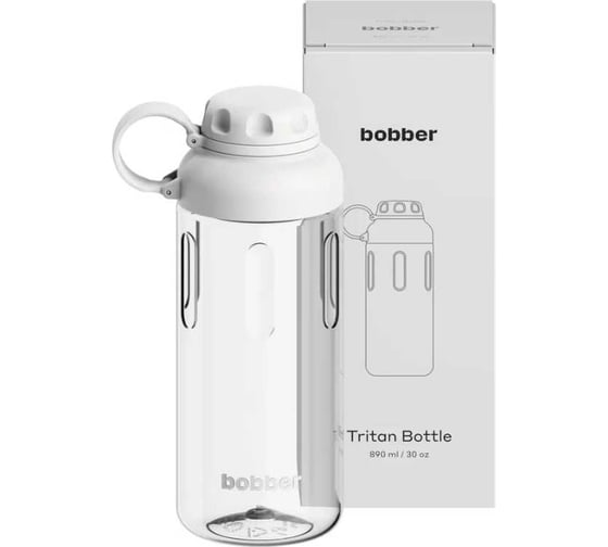 Бутылка питьевая бытовая BOBBER 0.89 л Tritan Bottle-890 Sand Grey