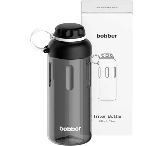 Бутылка питьевая бытовая BOBBER 0.89 л Tritan Bottle-890 Black Coffee