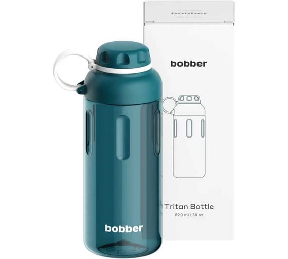 Бутылка питьевая бытовая BOBBER 0.89 л Tritan Bottle-890 Deep Teal