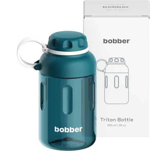 Бутылка питьевая бытовая BOBBER 0.59 л Tritan Bottle-590 Deep Teal