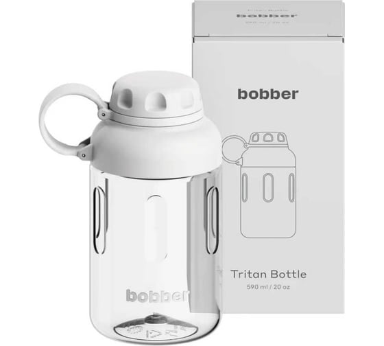 Бутылка питьевая бытовая BOBBER 0.59 л Tritan Bottle-590 Sand Grey