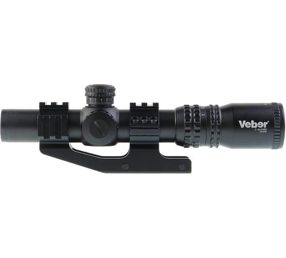 Прицел оптический Veber Black Russian 1-4x24 RG загонник м26245