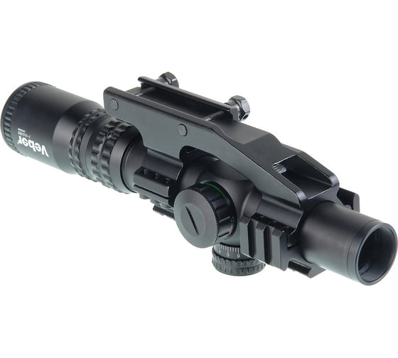 Прицел оптический Veber Black Russian 1-4x24 RG загонник м26245