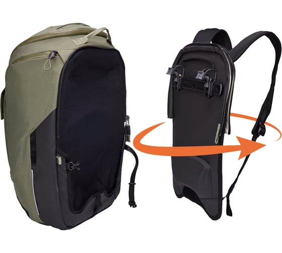 Велосипедная сумка-рюкзак Thule Paramount, 26 л, Soft Green 3205092