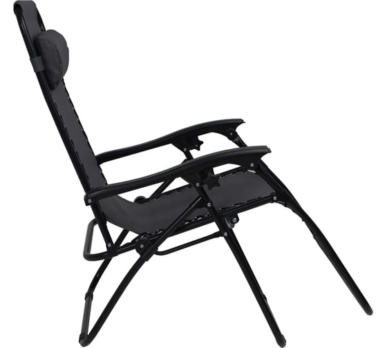 Кресло складное AKS Home RELAX чёрный 87207