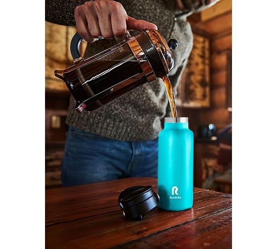 Термобутылка RoadLike Flask 600мл, голубая 294412