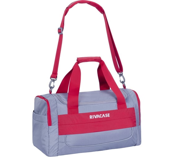 Дорожная и спортивная сумка RIVACASE grey/red 30L Duffle bag/6 5235red