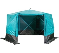 Шатер быстросборный Следопыт 6 стен, 3.35x3.85 м, h-2.25 м, S по полу 9.3 кв.м, цвет WATERFALL PF-TOR-K10