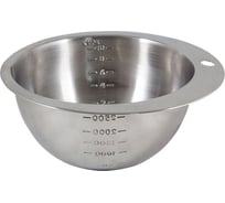 Миска Mallony MB-1200 мерная, из нержавеющей стали, зеркальная полировка, 1.2 л, д. 22 см 981046