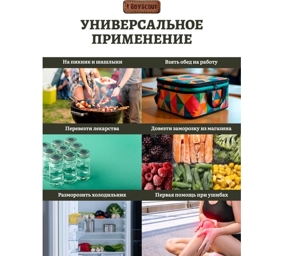 Гелевый аккумулятор холода BOYSCOUT 300 г 40 61542