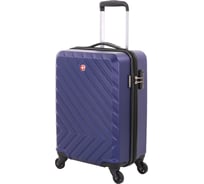 Чемодан Swissgear Bross синий, 37,5x23x55 см, 39 л SWS37400343152