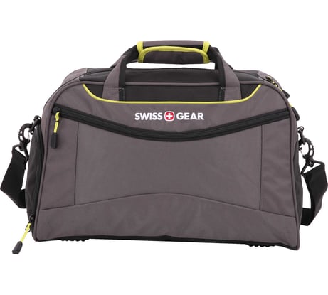 Спортивная сумка Swissgear серый/салатовый, 57х28х30 см, 53 л SA72614661