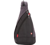 Рюкзак с одним плечевым ремнем Swissgear черный/серый, 25x15x45 см, 7 л SA1092230