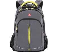 Рюкзак Swissgear серый/лаймовый, 32x15x46 см, 22 л SA3165426408