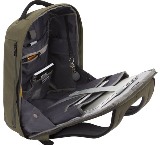 Рюкзак-антивор Swissgear 15'', хаки, 31x16x47 см, 23 л 2713656408