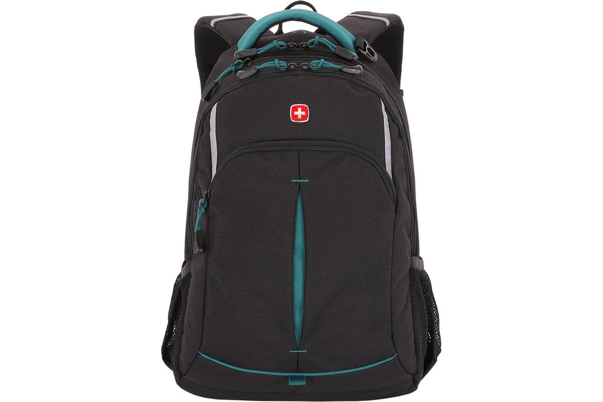 Рюкзак Swissgear черный/бирюзовый, 32x15x46 см, 22 л SA3165206408 ...
