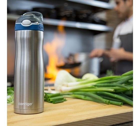 Термобутылка Contigo Ashland Chill, 0,6 литра, стальная 554, contigo0554