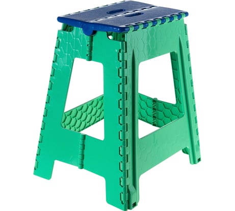 Складной большой табурет Color-x голубой/салатовый 100107