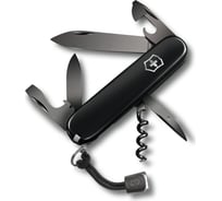 Нож Victorinox Spartan PS, 91 мм, 13 функций, чёрный, с темляком 1.3603.3P