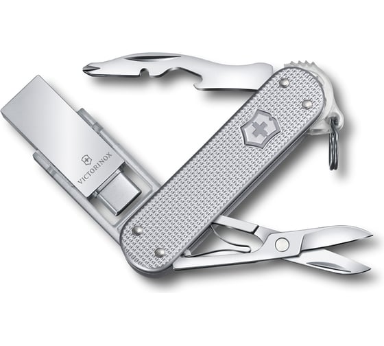 Нож-брелок Victorinox Jetsetter, USB 16 Гб, 58 мм, 6 функций, серебристый 4.6261.26G16B1 1