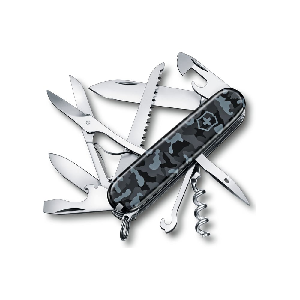 Нож Victorinox Huntsman, 91 мм, 15 функций, морской камуфляж