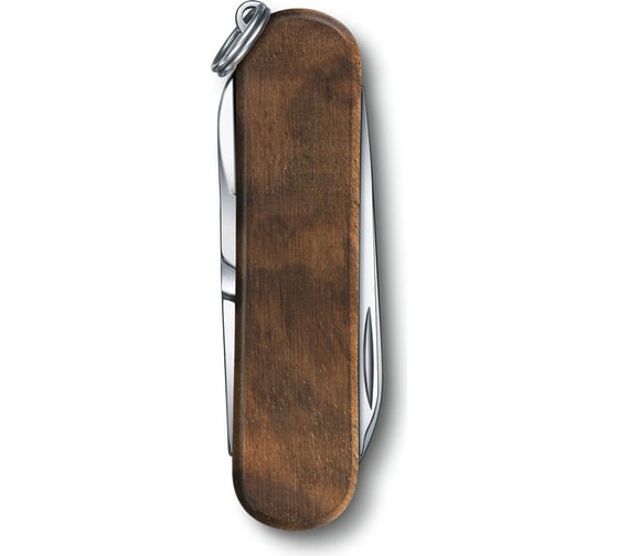 Нож-брелок Victorinox Classic SD, 58 мм, 5 функций, рукоять из орехового дерева 0.6221.63