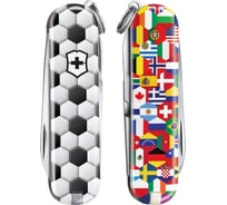 Нож-брелок Victorinox Classic LE 2020 World Of Soccer, 58 мм, 7 функций 0.6223.L2007