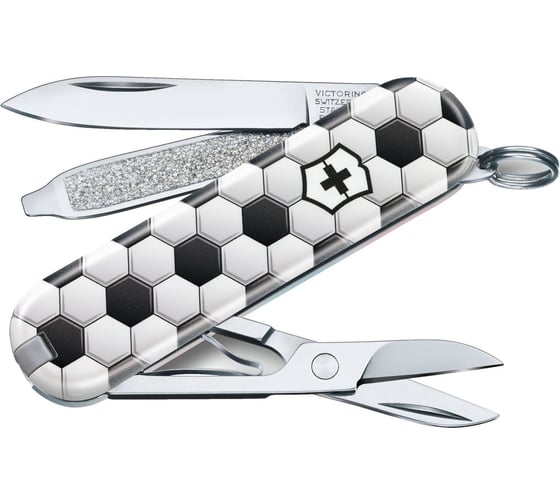 Нож-брелок Victorinox Classic LE 2020 World Of Soccer, 58 мм, 7 функций 0.6223.L2007