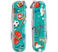 Нож-брелок Victorinox Classic LE 2020 Sports World, 58 мм, 7 функций 0.6223.L2010