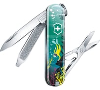 Нож-брелок Victorinox Classic LE 2020 Deep Dive, 58 мм, 7 функций 0.6223.L2006