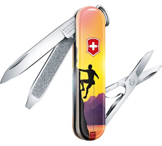 Нож-брелок Victorinox Classic LE 2020 Climb High, 58 мм, 7 функций 0.6223.L2004