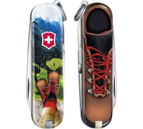 Нож-брелок Victorinox Classic LE 2020 I Love Hiking, 58 мм, 7 функций 0.6223.L2002