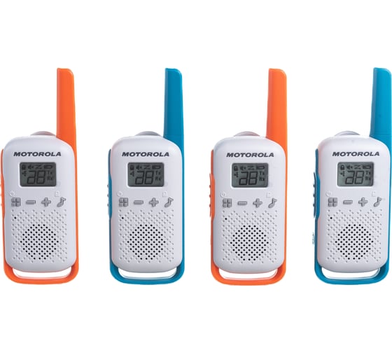Комплект из четырех радиостанций Motorola T42 QUAD TALKABOUT, B4P00811MDKMAQ