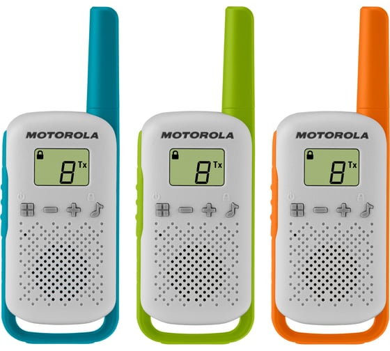 Комплект из трех радиостанций Motorola T42 TRIPLE TALKABOUT, B4P00811MDKMAW