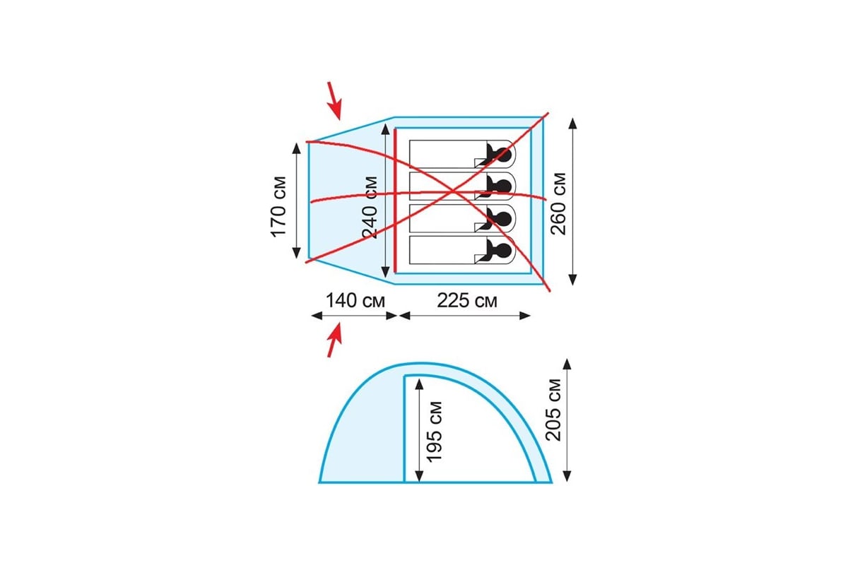 Палатка Tramp Bell 3 Купить