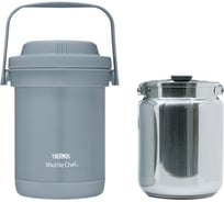 Термос THERMOS тм TCRA-1801-NEBL из нержавеющей стали, с емкостью для еды, 1.8 л 563347