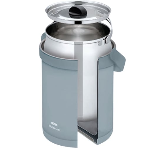 Термос THERMOS тм TCRA-1801-NEBL из нержавеющей стали, с емкостью для еды, 1.8 л 563347