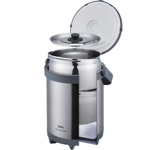 Термос THERMOS тм TCRA-6000-CS из нержавеющей стали, с емкостью для еды, 6 л 563361