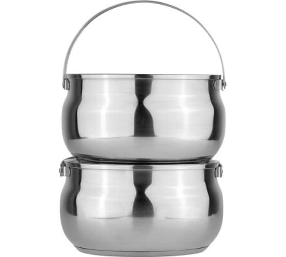 Термос THERMOS тм TCRA-6000-CS из нержавеющей стали, с емкостью для еды, 6 л 563361